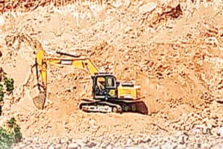 excavation of gravel