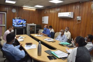 district magistrate held meeting with officers 