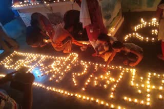 Devotees celebrated the joy of burning thousands of lamps in Ram temple