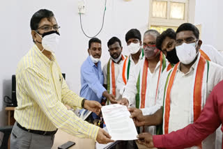 AICC secretary sampath kumar submitted a petition to the Additional Collector