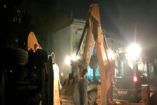 Sand truck accident in UP