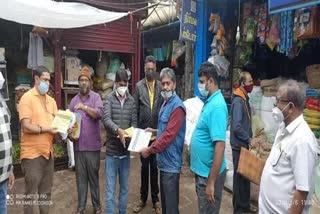 Corona awareness card distribution event in Coonoor