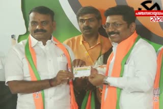 DMK MLA Saravanan  Tamil Nadu Assembly polls  DMK MLA Saravanan joins BJP  ഡിഎംകെ എം‌എൽ‌എ പി.ശരവണൻ  എം‌എൽ‌എ പി.ശരവണൻ  പി.ശരവണൻ  പി.ശരവണൻ ബിജെപിയിൽ ചേർന്നു  തിരുപ്പരൻകുണ്ഡ്രം