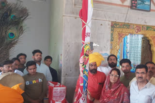 श्याम निशान की स्थापना,  Surajgarh Jhunjhunu News