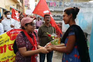 west bengal assembly election 2021_wb_bwn_01_burdwan cpim candidate campaign_7204528