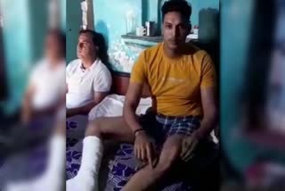 charkhi dadri police accused of brutally beaten up a man
