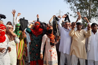 farmers demonstrated OP Dhankhar Dadri