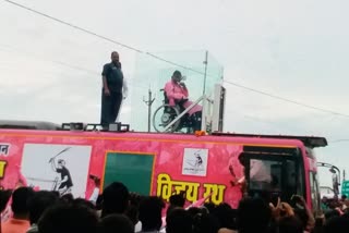 amit jogi gave publicity bus of ajit jogi for campaign of mamta banerjee