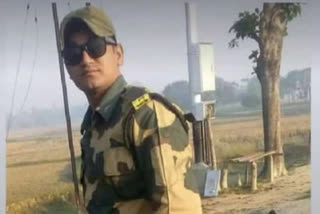 bsf man died in an road accident