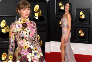 WATCH: Taylor Swift, Dua Lipa and others stun on the Grammys red carpet