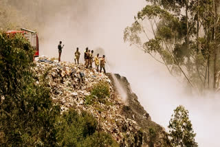 கொடைக்கானலில் காட்டு தீ  காட்டு தீ  வெள்ளி நீர் வீழ்ச்சி  Wildfire in Kodaikanal  Wildfire in Kodaikanal Forest  Wildfire