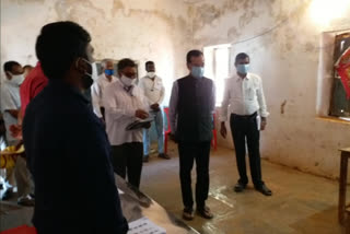 Election observers inspecting the polling station