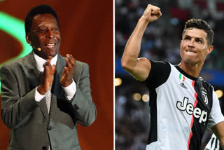 Pele as Ronaldo breaks his record