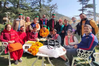 Kuhal Panchayat President Meera Khachi joined Congress in Shimla