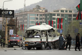 Police: 15 wounded in minibus bombing in Afghan capital