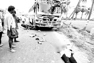 road accident at pedapalli