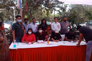 Free eye test and blood donation camp organized in Rohini Sector 24