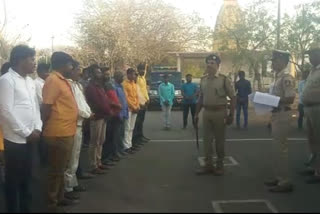 Vijayapura DYSP conducted 'Parade of Rowdies'