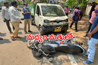 The waste collection vehicle driver intoxication under the influence of alcohol in hyderabad