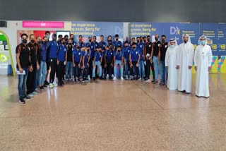 Indian football team reached Dubai to prepare for friendly matches