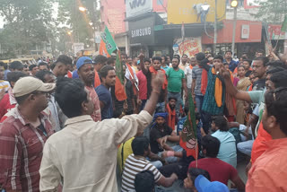 west bengal assembly election 2021 in sonarpur south bjp workers showing agitation against candidature of anjana bose