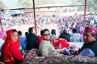 closing ceremony of wrestling competition in shahpur