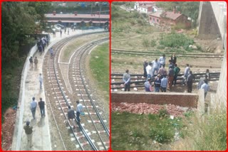Survey team on World Heritage Kalka-Shimla railway track