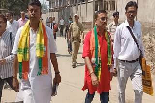 bjp-candidate-devmoy-sanyal-filed-nomination-at-dhuburi