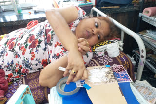 Shivamogga, Karnataka specially abled woman art and craft art and craft online மீனா மாற்றுத்திறனாளி கலை படைப்புகள்