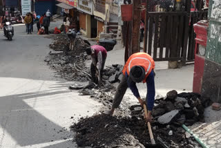 Mussoorie roads are carved