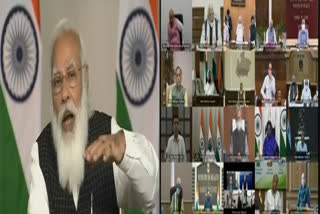 Virtual meeting of PM Narendra Modi, कोरोना संक्रमण रोकथाम पर चर्चा