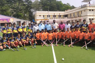 national hockey semi finals match in simdega