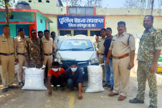 inter state ganja smugglers arrested