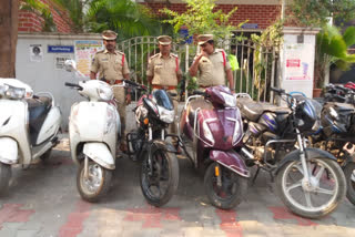 Arrest of a young man who was stealing two-wheelers in hyderabad