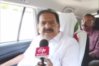 Congress leader Ramesh Chennithala speaking to ETV Bharat