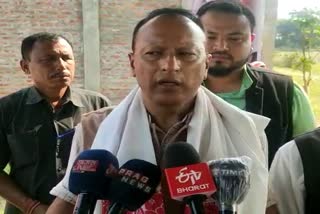 mp pradyut bordoloi campaign at margherita constituency for assam poll