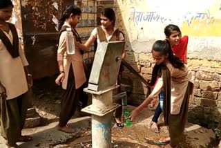 Girls School in Dhaulpur, water problem in Bari Government Girls School