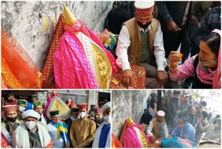 Badadev kamarunag farewell to Chhoti Kashi on the last day of International Shivaratri Festival