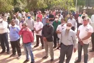 LIC employees protest, Protest in jodhpur