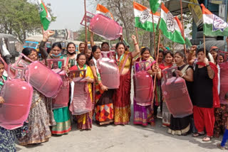 Congress protest in Rudrapur