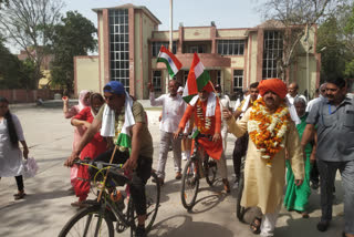 Cycle tour to demand the name of Chandigarh Airport in the name of Bhagat Singh