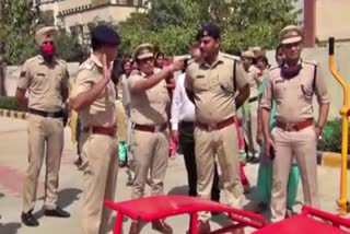 Two open air gyms opened in Kaithal police line