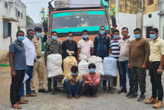 55 kg cannabis recovered