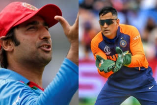 Asghar Afghan reached Dhoni