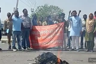 anaj mandi temporary employees protest in karnal