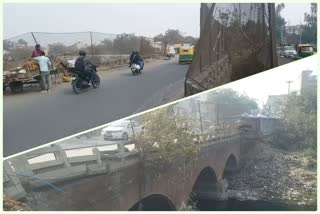 bridge connecting Badarpur to Mithapur is dilapidated