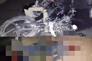 nagaur news  road accident in nagaur  two youth death  नागौर न्यूज  नागौर में सड़क हादसा  सड़क हादसे में दो युवकों की मौत