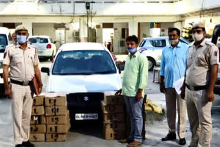 Fatehpurberi police Delhi  illegal liquor smuggling in delhi  illegal liquor smuggling  illegal liquor smuggling case in delhi  दिल्ली में अवैध शराब तस्करी  दक्षिण दिल्ली में फतेहपुर बेरी थाना पुलिस