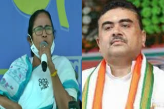 Mamata Banerjee and Suvendu Adhikari (file photo)