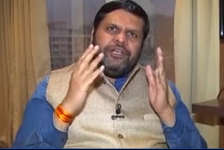 Congress spokesperson Gaurav Vallabh speaking to ETV Bharat